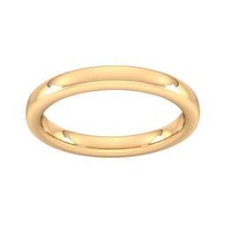 08305467 - 3mm Slight Court Extra Heavy Wedding Ring In 18 Carat Yellow Gold