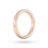 Goldsmiths 3mm Slight Court Extra Heavy Wedding Ring In 18 Carat Rose Gold - Ring Size J