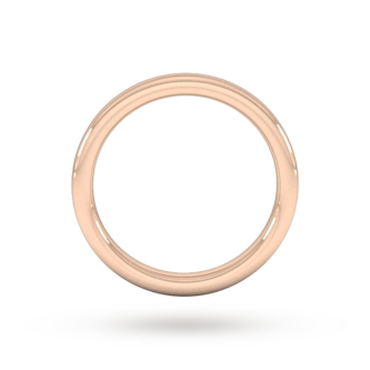 Goldsmiths 3mm Slight Court Extra Heavy Wedding Ring In 18 Carat Rose Gold