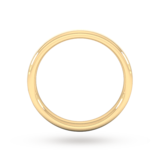Goldsmiths 3mm Slight Court Extra Heavy Matt Finished Wedding Ring In 18 Carat Yellow Gold - Ring Size P