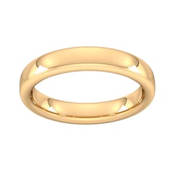 08305505 - 4mm Slight Court Extra Heavy Wedding Ring In 9 Carat Yellow Gold