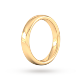 Goldsmiths 4mm Slight Court Extra Heavy Wedding Ring In 9 Carat Yellow Gold