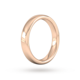 Goldsmiths 4mm Slight Court Extra Heavy Wedding Ring In 9 Carat Rose Gold