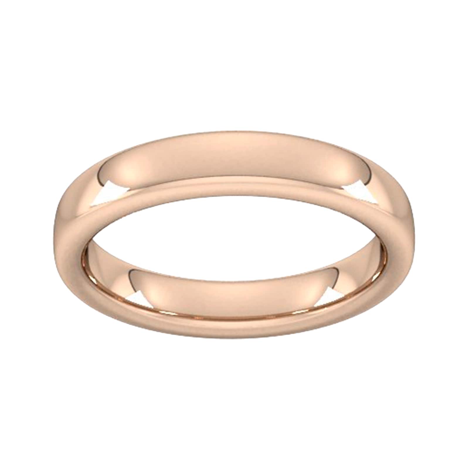 Goldsmiths 4mm Slight Court Extra Heavy Wedding Ring In 18 Carat Rose Gold Goldsmiths 4mm Slight Court Extra Heavy Wedding Ring In 18 Carat Rose Gold