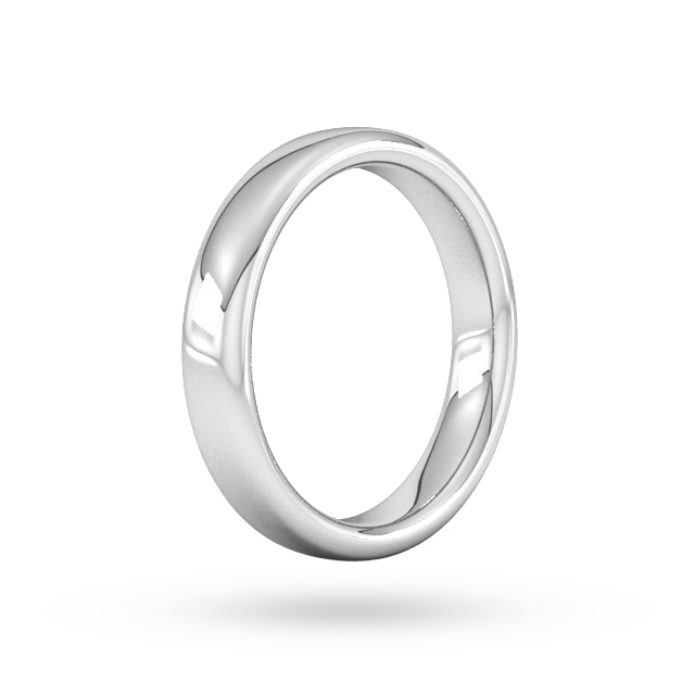 Best Luxury 
4mm Slight Court Extra Heavy Wedding Ring In 950 Palladium