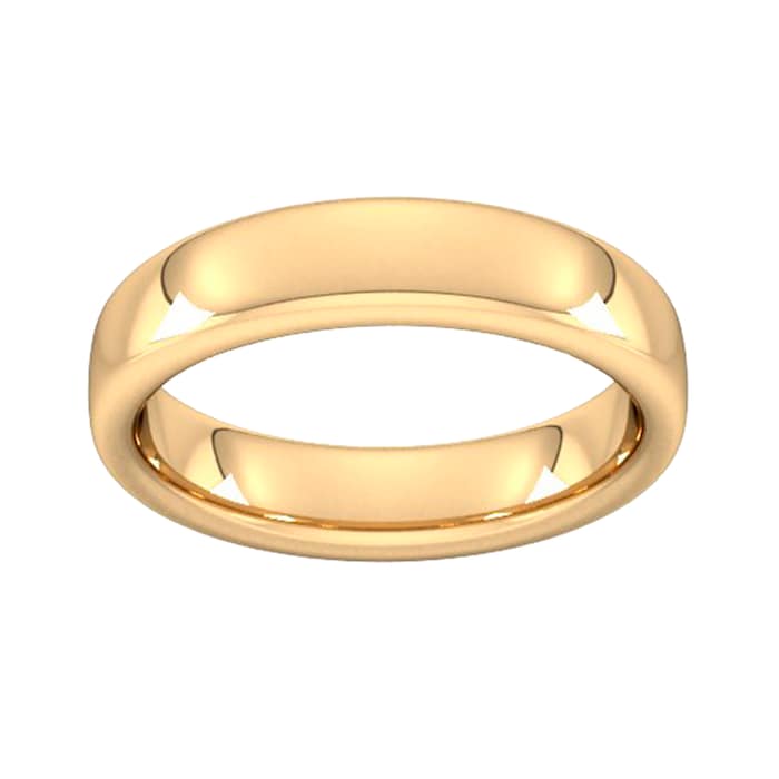 Goldsmiths 5mm Slight Court Extra Heavy Wedding Ring In 9 Carat Yellow Gold