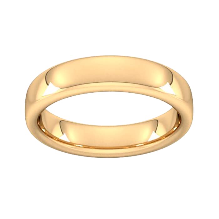 Goldsmiths 5mm Slight Court Extra Heavy Wedding Ring In 9 Carat Yellow Gold - Ring Size Q