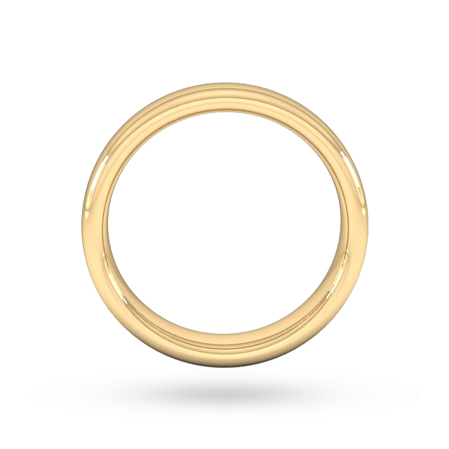 Goldsmiths 5mm Slight Court Extra Heavy Wedding Ring In 9 Carat Yellow Gold - Ring Size Q