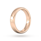 Goldsmiths 5mm Slight Court Extra Heavy Wedding Ring In 9 Carat Rose Gold - Ring Size Q