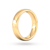 Goldsmiths 5mm Slight Court Extra Heavy Wedding Ring In 18 Carat Yellow Gold