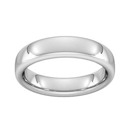 08305607 - 5mm Slight Court Extra Heavy Wedding Ring In 950 Palladium