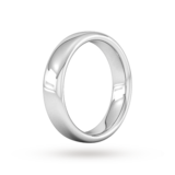 Goldsmiths 5mm Slight Court Extra Heavy Wedding Ring In 950 Palladium - Ring Size R