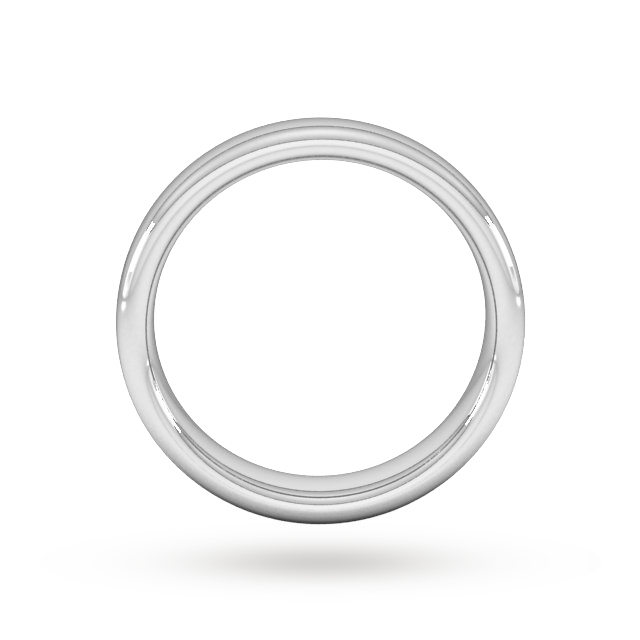 Goldsmiths 5mm Slight Court Extra Heavy Wedding Ring In 950 Palladium Goldsmiths 5mm Slight Court Extra Heavy Wedding Ring In 950 Palladium