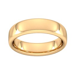 08305699 - 6mm Slight Court Extra Heavy Wedding Ring In 9 Carat Yellow Gold