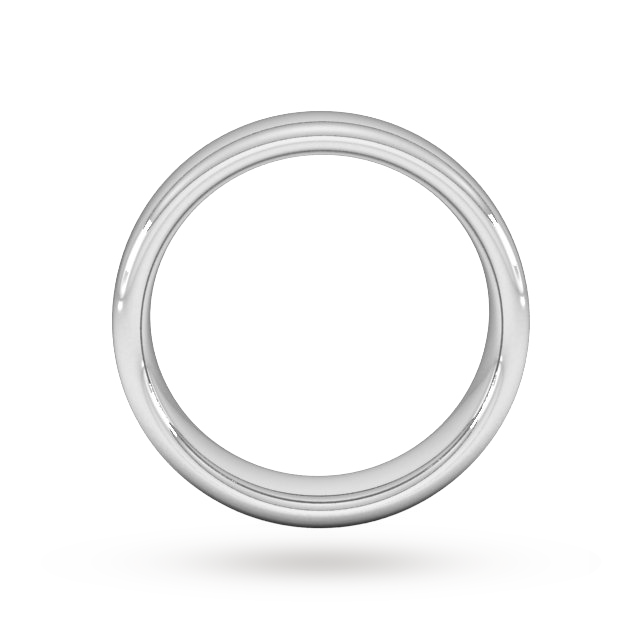 Goldsmiths 6mm Slight Court Extra Heavy Wedding Ring In 18 Carat White Gold - Ring Size Z Goldsmiths 6mm Slight Court Extra Heavy Wedding Ring In 18 Carat White Gold - Ring Size Z