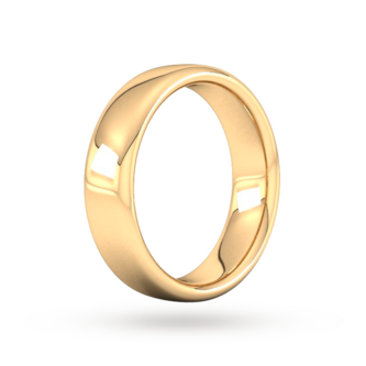 Goldsmiths 6mm Slight Court Extra Heavy Wedding Ring In 18 Carat Yellow Gold Goldsmiths 6mm Slight Court Extra Heavy Wedding Ring In 18 Carat Yellow Gold