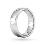 Goldsmiths 7mm Slight Court Extra Heavy Wedding Ring In 9 Carat White Gold