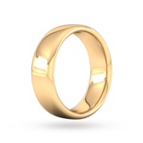 Goldsmiths 7mm Slight Court Extra Heavy Wedding Ring In 9 Carat Yellow Gold - Ring Size P