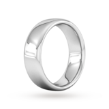 Goldsmiths 7mm Slight Court Extra Heavy Wedding Ring In 950 Palladium - Ring Size P