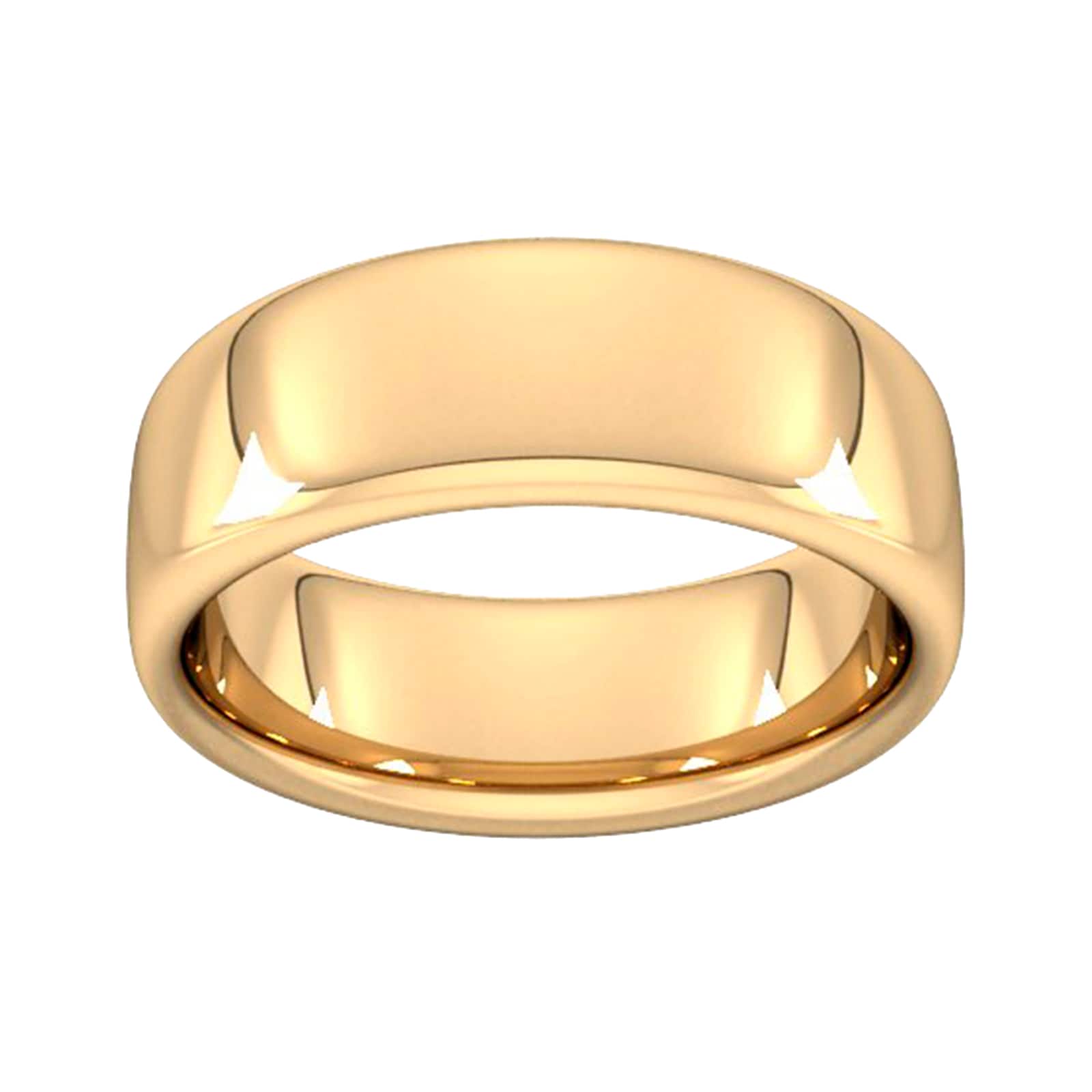 Goldsmiths 8mm Slight Court Extra Heavy Wedding Ring In 9 Carat Yellow Gold Goldsmiths 8mm Slight Court Extra Heavy Wedding Ring In 9 Carat Yellow Gold