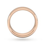 Goldsmiths 8mm Slight Court Extra Heavy Wedding Ring In 9 Carat Rose Gold - Ring Size Q