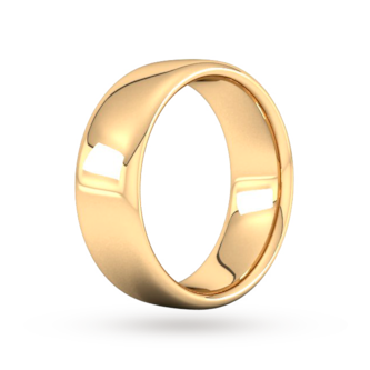 Goldsmiths 8mm Slight Court Extra Heavy Wedding Ring In 18 Carat Yellow Gold Goldsmiths 8mm Slight Court Extra Heavy Wedding Ring In 18 Carat Yellow Gold