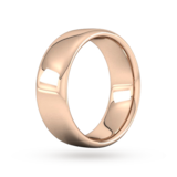 Goldsmiths 8mm Slight Court Extra Heavy Wedding Ring In 18 Carat Rose Gold - Ring Size S