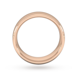 Goldsmiths 8mm Slight Court Extra Heavy Wedding Ring In 18 Carat Rose Gold