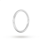 Goldsmiths 2mm Slight Court Standard Wedding Ring In 950 Palladium