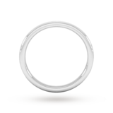 Goldsmiths 2mm Slight Court Standard Matt Finished Wedding Ring In 18 Carat White Gold - Ring Size Q