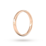 Goldsmiths 3mm Slight Court Standard Wedding Ring In 18 Carat Rose Gold - Ring Size J