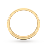 Goldsmiths 4mm Slight Court Standard Matt Finished Wedding Ring In 9 Carat Yellow Gold - Ring Size P