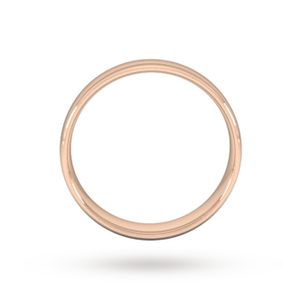 Goldsmiths 5mm Slight Court Standard Wedding Ring In 18 Carat Rose Gold