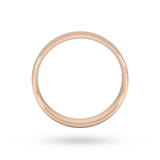 Goldsmiths 5mm Slight Court Standard Wedding Ring In 18 Carat Rose Gold - Ring Size R