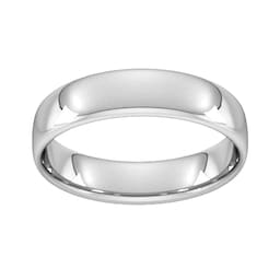 08306184 - 5mm Slight Court Standard Wedding Ring In Sterling Silver