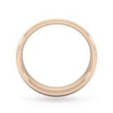 Goldsmiths 5mm Slight Court Standard Matt Finished Wedding Ring In 9 Carat Rose Gold