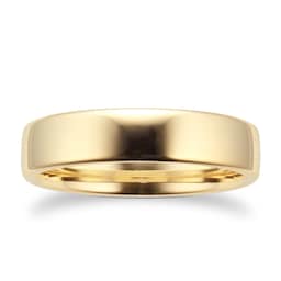 08306274 - 5mm Slight Court Heavy Wedding Ring In 9 Carat Yellow Gold
