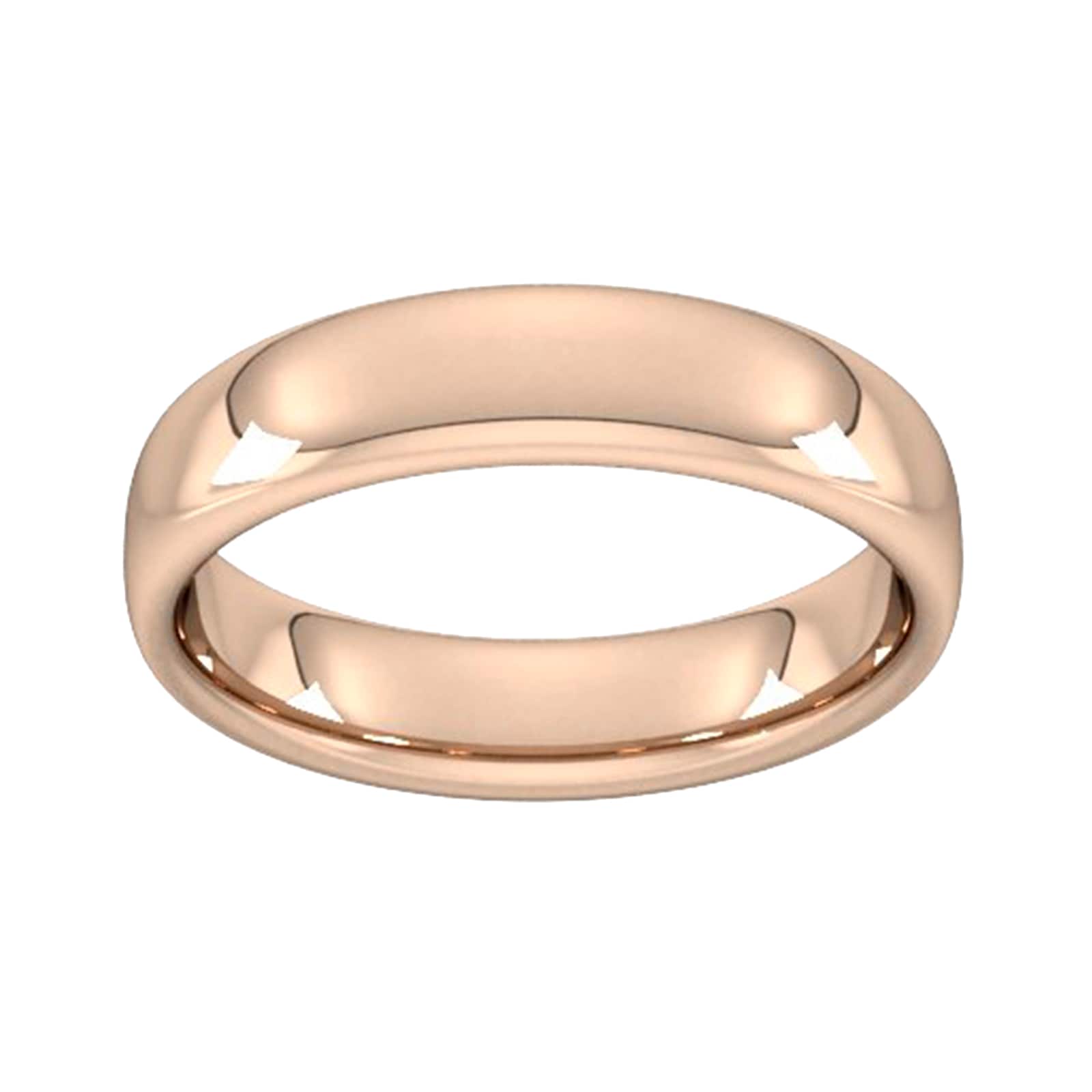 Goldsmiths 5mm Slight Court Heavy Wedding Ring In 9 Carat Rose Gold Goldsmiths 5mm Slight Court Heavy Wedding Ring In 9 Carat Rose Gold