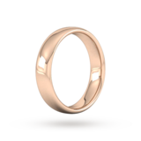 Goldsmiths 5mm Slight Court Heavy Wedding Ring In 9 Carat Rose Gold