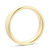 Goldsmiths 5mm Slight Court Heavy Wedding Ring In 18 Carat Yellow Gold