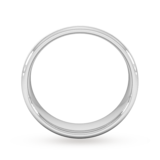Goldsmiths 6mm Slight Court Heavy Matt Finished Wedding Ring In 18 Carat White Gold - Ring Size P