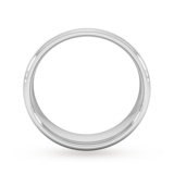 Goldsmiths 6mm Slight Court Heavy Matt Finished Wedding Ring In Platinum - Ring Size R