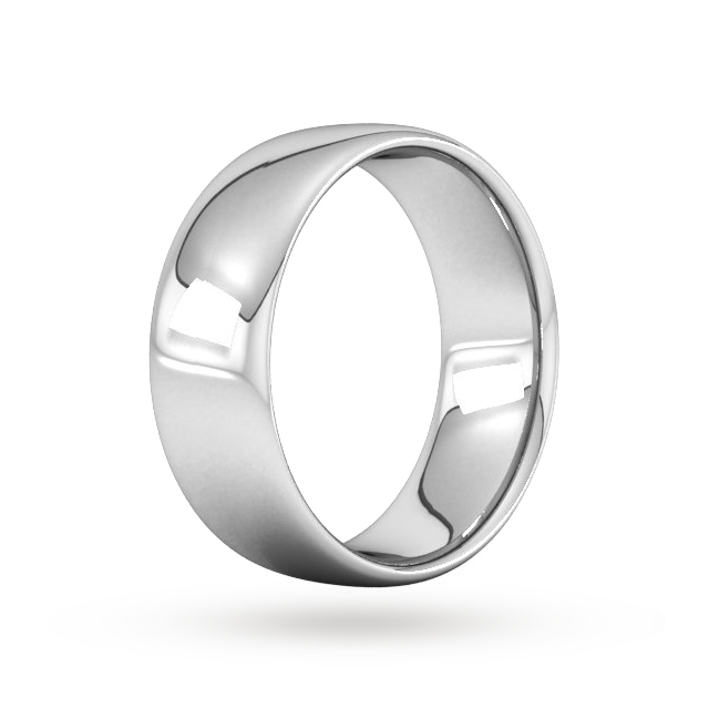 Goldsmiths 8mm Slight Court Heavy Wedding Ring In Sterling Silver - Ring Size Z Goldsmiths 8mm Slight Court Heavy Wedding Ring In Sterling Silver - Ring Size Z