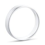 Goldsmiths Platinum 5mm Classic Pattern Mens Wedding Ring - Ring Size Q