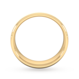 Goldsmiths 6mm Slight Court Standard Matt Finished Wedding Ring In 18 Carat Yellow Gold