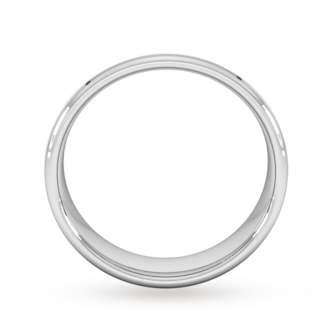 Goldsmiths Platinum 6mm Brushed Wedding Ring