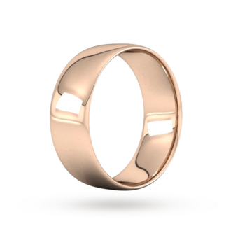 Best Luxury 
8mm Slight Court Standard Wedding Ring In 9 Carat Rose Gold
