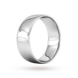 Goldsmiths 8mm Slight Court Standard Wedding Ring In Platinum