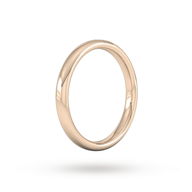Goldsmiths 2.5mm Slight Court Heavy Wedding Ring In 9 Carat Rose Gold Goldsmiths 2.5mm Slight Court Heavy Wedding Ring In 9 Carat Rose Gold