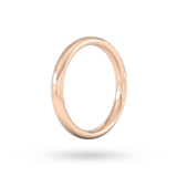 Goldsmiths 2.5mm Slight Court Heavy Wedding Ring In 9 Carat Rose Gold